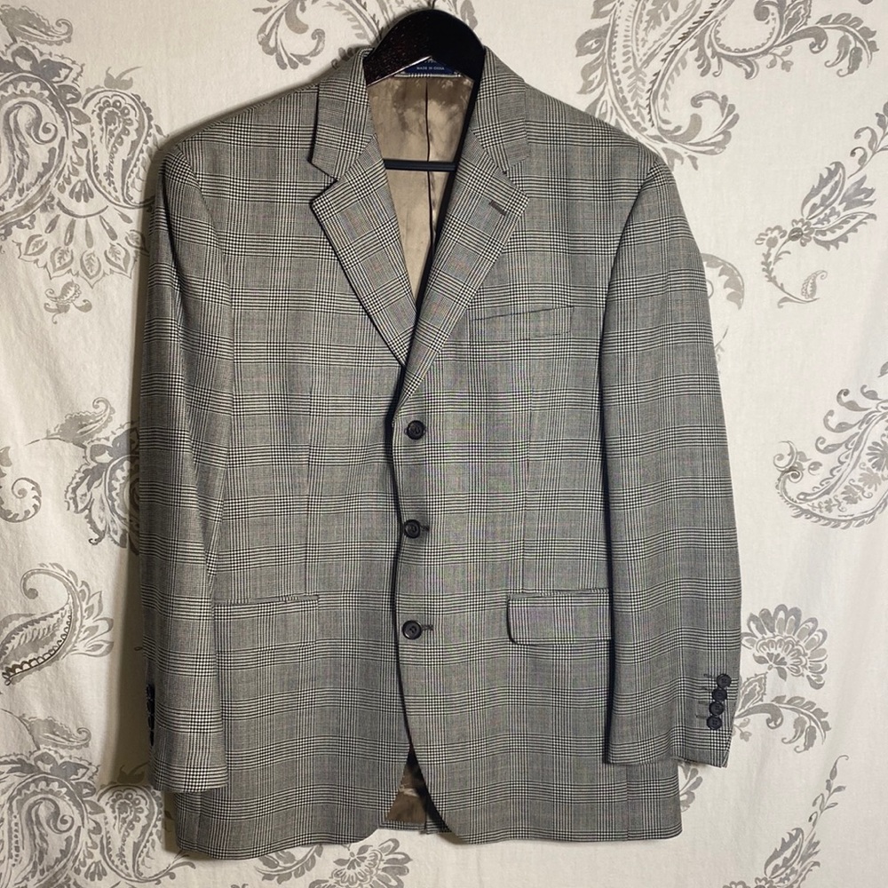 Ralf Lauren mens‎ checked houndstooth pattern sports jacket size 40